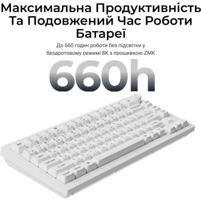 Keychron V1 Ultra Red Switch White (V1U-F1-UA)
