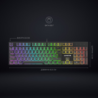 GamePro MK85B Blue Switch RGB USB Black