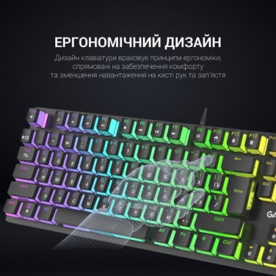 GamePro MK85B Blue Switch RGB USB Black