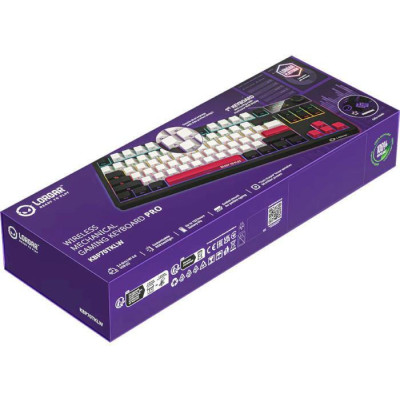 Lorgar KBP70TKLW Pro Wireless TKL EN Black Red (LRG-KBP70TKLW-BK-US)