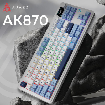 Ajazz AK870 Plus RGB Murad Switches Blue/White/Dark Blue (AK870-MU-BWD) Ajazz AK870 Plus RGB Murad Switches Blue/White/Dark Blue (AK870-MU-BWD)