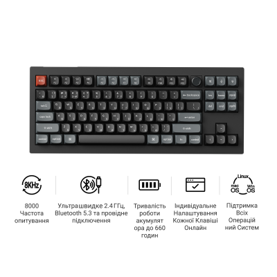 Keychron V3 Ultra Red Switch Black (V3U-D1-UA)