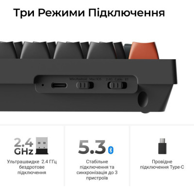 Keychron V3 Ultra Red Switch Black (V3U-D1-UA)