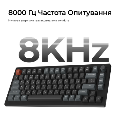 Keychron V1 Ultra Red Switch Black (V1U-D1-UA)