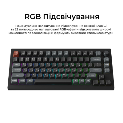 Keychron V1 Ultra Red Switch Black (V1U-D1-UA)