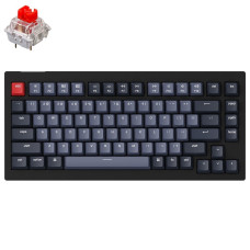 Keychron V1 84 Key QMK Gateron G PRO Red Hot-Swap RGB Carbon Black (V1B1_KEYCHRON)
