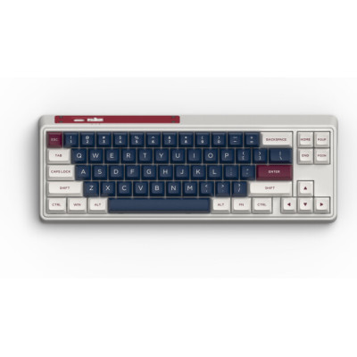 FL ESPORTS CMK68 SAM Metal Heart Wireless Kailh MX Cool Mint (CMK68SAM-5813) White/Blue