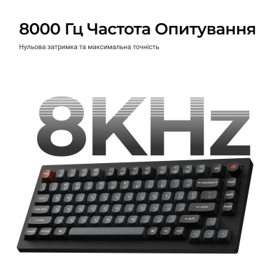 Keychron V1 8K Super Red Switch Black (V1W-D1-UA)