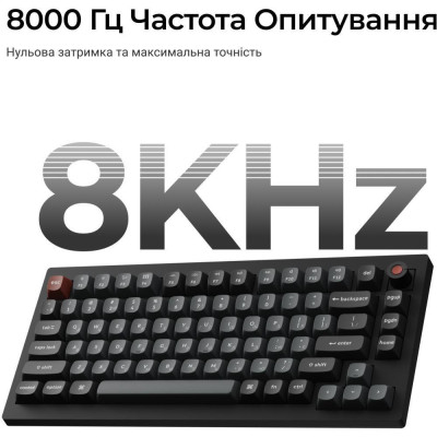 Keychron V1 8K Super Red Switch Black (V1W-D1-UA)