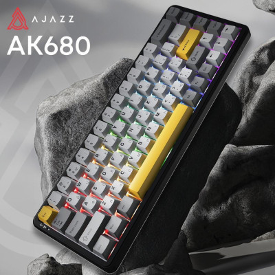 Ajazz AK680 MAX Magnetic Switch Black/Gray/Yellow (AK680-M-BGY-A)