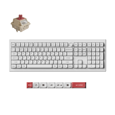 Keychron V6 Ultra Red Switch White (V6U-F1-UA)