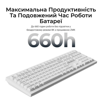 Keychron V6 Ultra Red Switch White (V6U-F1-UA)