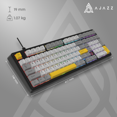 AJAZZ AK980 Magnetic Switch Black/Grey/Yellow (AK980-MAX-M-BGY)