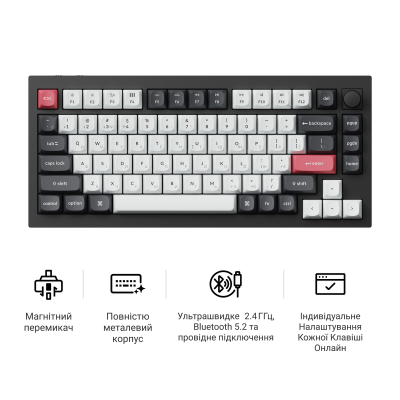 Keychron Q1 HE Gateron Magnetic Switch Black (Q1H-M1-UA)