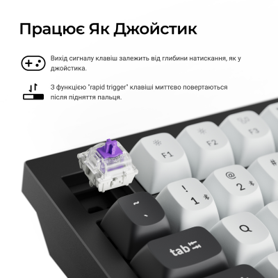 Keychron Q1 HE Gateron Magnetic Switch Black (Q1H-M1-UA)