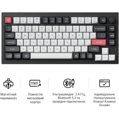Keychron Q1 HE Gateron Magnetic Switch Black (Q1H-M1-UA)