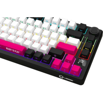 Lorgar KBP7075W Pro Black-Red (LRG-KBP7075W-BK-US)