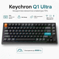 Keychron Q1 Ultra Red Switch Black (Q1U-M1-UA)