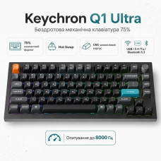 Keychron Q1 Ultra Red Switch Black (Q1U-M1-UA)