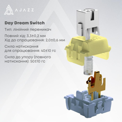 Ajazz AK820 MAX PLUS Daydream White-Dark Blue (AK820MAX-DD-BWD)
