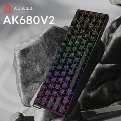 Ajazz AK680 V2 Ice Island Magnetic Switch Black (AK680-V2-I-S-B)