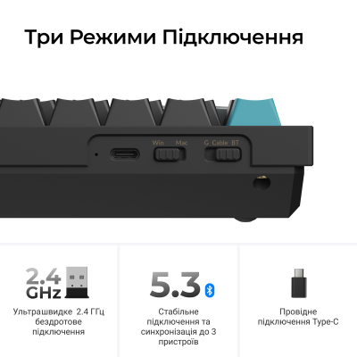 Keychron Q6 Ultra Red Switch Black (Q6U-M1-UA)