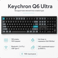 Keychron Q6 Ultra Red Switch Black (Q6U-M1-UA)