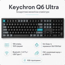 Keychron Q6 Ultra Red Switch Black (Q6U-M1-UA)