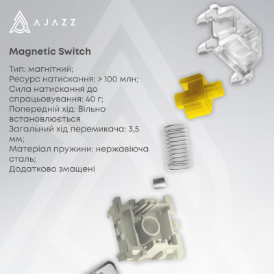Ajazz AK680 MAX Magnetic Switches White (AK680-WM-W-A)