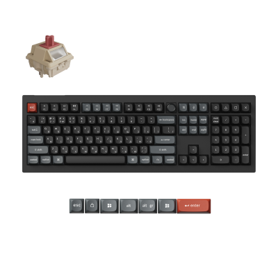 Keychron V6 Ultra Red Switch Black (V6U-D1-UA)