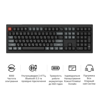 Keychron V6 Ultra Red Switch Black (V6U-D1-UA)