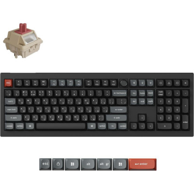 Keychron V6 Ultra Red Switch Black (V6U-D1-UA)