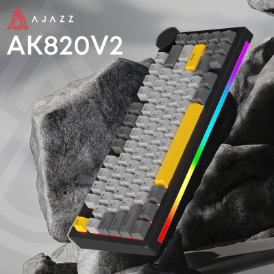 Ajazz AK820 V2 Coconut Flake Switch (AK820-V2-CF-BGY)