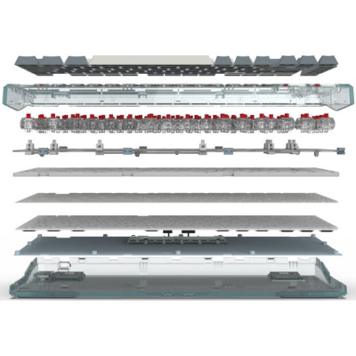 FL ESPORTS Q75 CPM Wireless Kailh MX Cool Mint (Q75CPM-1424) Azure Green