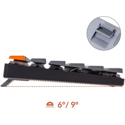 Keychron K1SE 87 Key Optical Red White Led Hot-Swap WL UA Black (K1SED1_KEYCHRON)