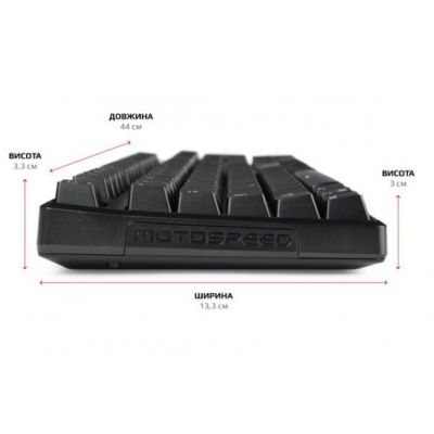Motospeed CK107 Outemu Red RGB Black (mtk96mr)
