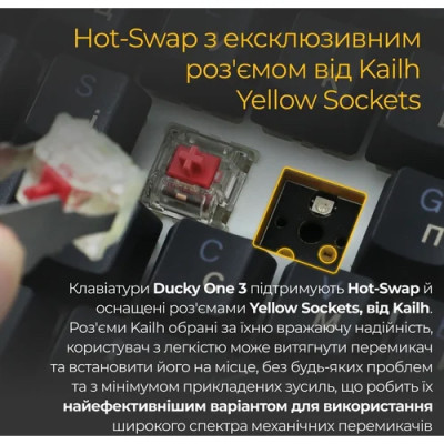 Ducky One 3 TKL RGB Cherry MX Red (DKON2187ST-RUAPXCLAWSC1) Black