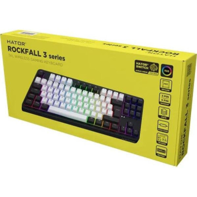HATOR Rockfall 3 Mecha TKL Wireless Black UK ISO (HTK850EU)