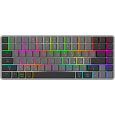 GamePro MK230R Red Swich Low Profile RGB Wireless/Bluetooth/USB Dark Gray