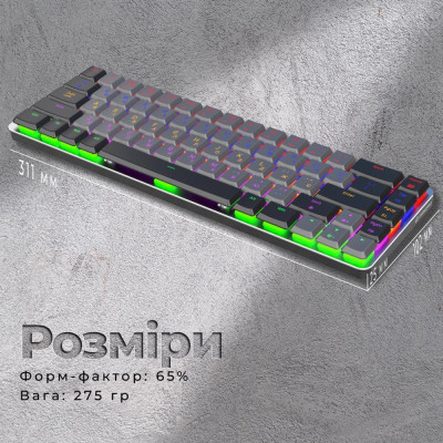 GamePro MK122R Red Switch Low Profile Dark Gray GamePro MK122R Red Switch Low Profile Dark Gray