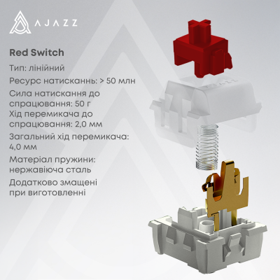 AJAZZ AK980 Red Switch Black (AK980-R-BR)