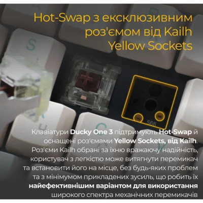 Ducky One 3 Cherry MX Silent Red (DKON2108-SUAPXMAEGGC1) Matcha Cream