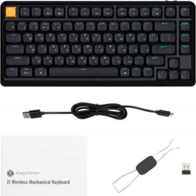 Keychron J1 82 Key Pro Banana Switch RGB Black (J1-H4-UA)