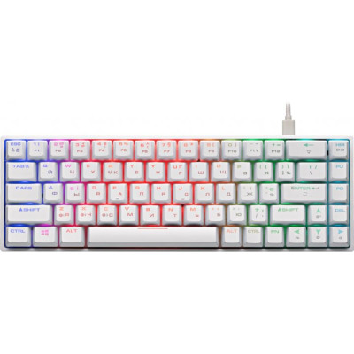 2E Gaming KG380 RGB 68key Gateron Brown Bluetooth/USB White (2E-KG380UWT-BR)