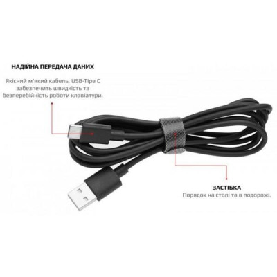 Motospeed СK62, RGB, BT, USB Black ENG, UKR, RUS Outemu Red (mtck62bmr)