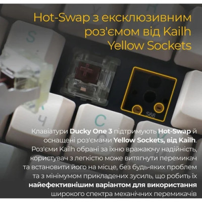 Ducky One 3 TKL Cherry MX Speed Silver (DKON2187-PUAPXМAEGGC1) Matcha Cream