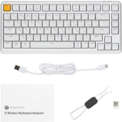 Keychron J1 82 Key K Pro Brown RGB White (J1-Q3-UA)