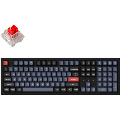 Keychron K10 PRO 100 Key K pro Red RGB Hot-Swap Black (K10P-H1-UA)