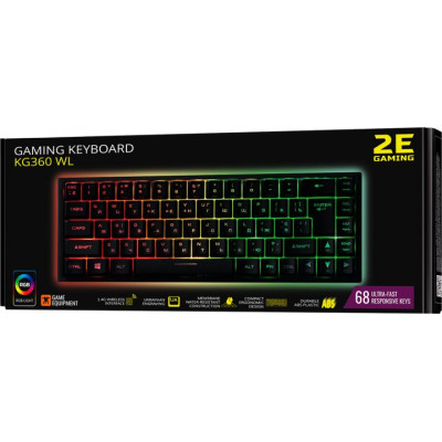 2E KG360 RGB Wireless Black (2E-KG360UBK) 2E KG360 RGB Wireless Black (2E-KG360UBK)