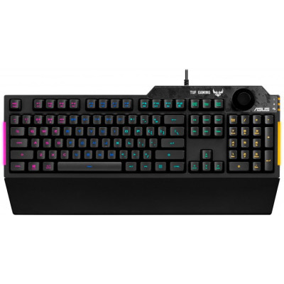 ASUS TUF Gaming K1 USB Black Ru (90MP01X0-BKRA00)